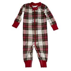 Hanna Andersson Plaid Flannel Footed Sleeper 12-18M